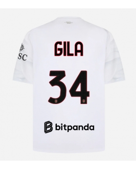 Billige Fotballdrakt AC Milan Mario Gila #34 Replika Bortedrakt 2026-27 Kortermet Billige Fotballdrakt AC Milan Mario Gila #34 Replika Bortedrakt 2026-27 Kortermet